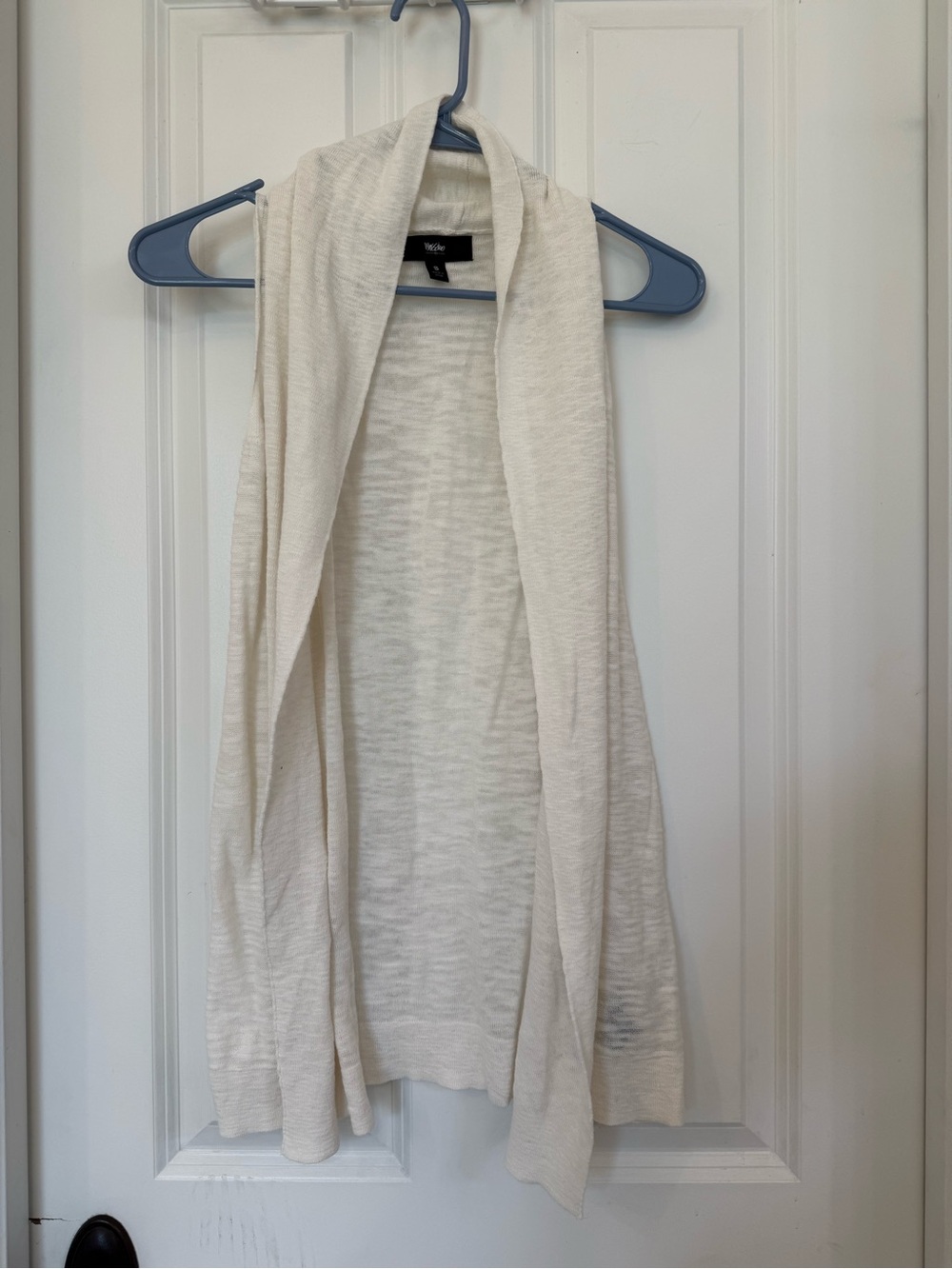 Mossimo Supply Co. Open-Front Cream Knit Cardigan